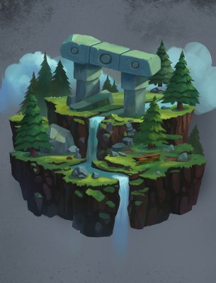final painting - waterfall animation